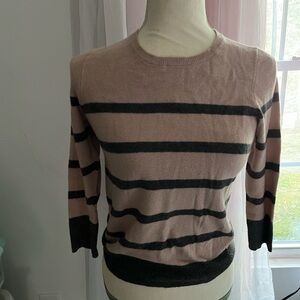 LOFT Soft Pink & Grey Sweater